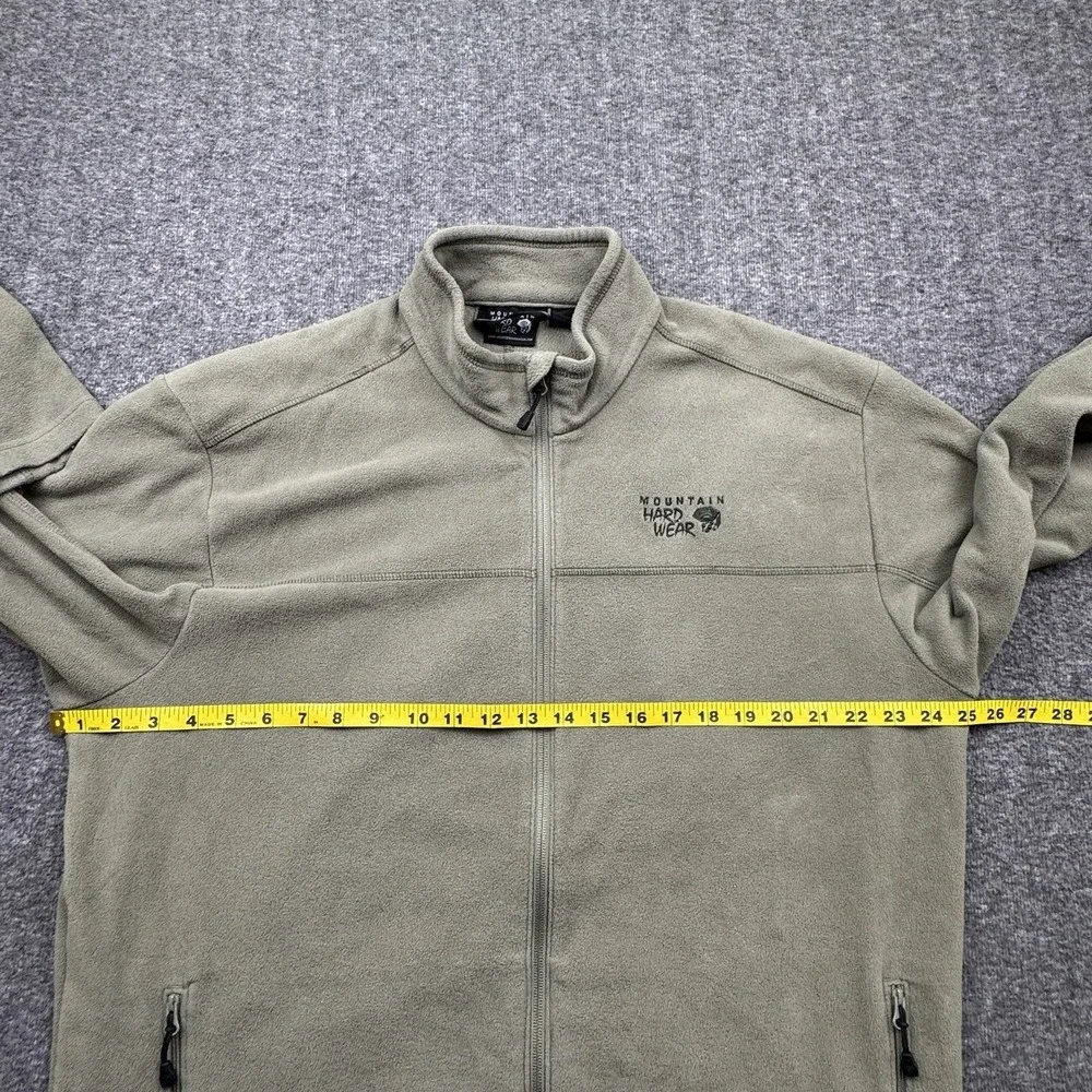 Mountain Hardware Fleece Mens Size XL Olive‎ Green Full Zip Hiking Gorpcore